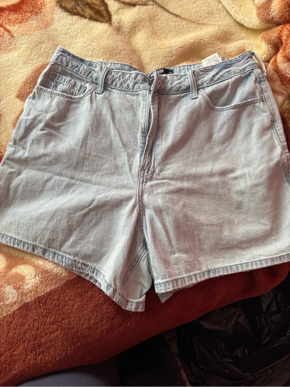 Hollister Light Wash Denim Shorts